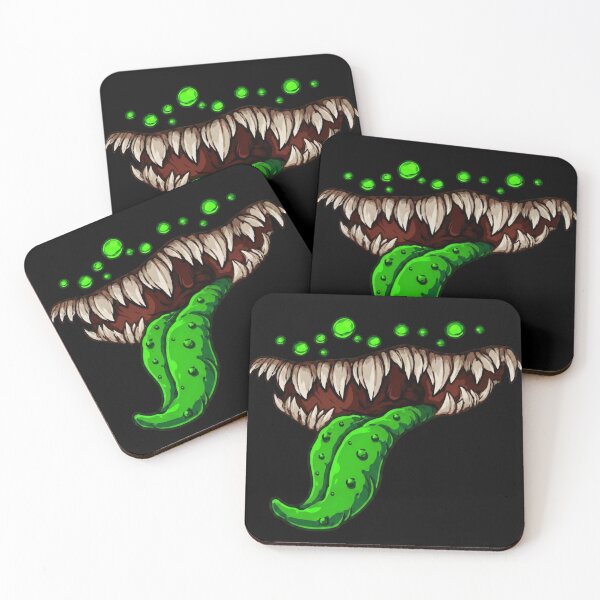 Item preview, Monstrous Maw - Green Edition | Creepy Horror Monster Teeth designed and sold by LogicLoop.