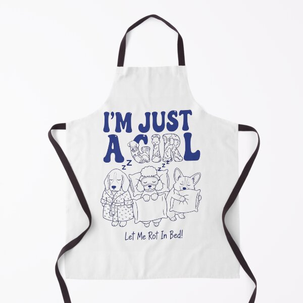 Item preview, I'm Just A Girl Let Me Rot In Bed | Funny Sleepy Dog Lover Design designed and sold by VividMorphk.