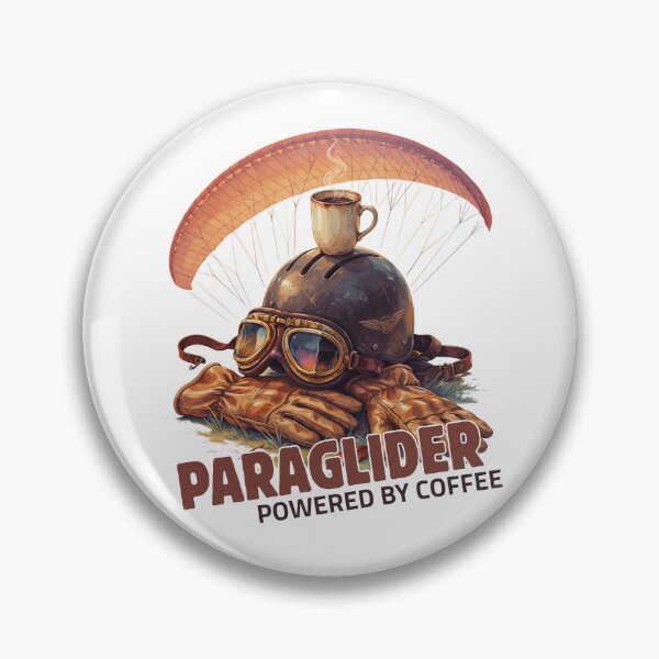 Item preview, Paraglider Powered by Coffee designed and sold by ArcticFoxStudio.