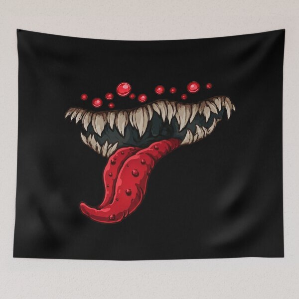 Item preview, Monstrous Maw - Red Edition | Creepy Horror Monster Teeth designed and sold by LogicLoop.