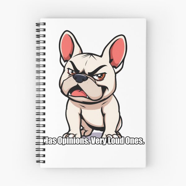 Item preview, French Bulldog Sticker - Has Opinions Very Loud Ones - Funny Gift designed and sold by pawdrops.