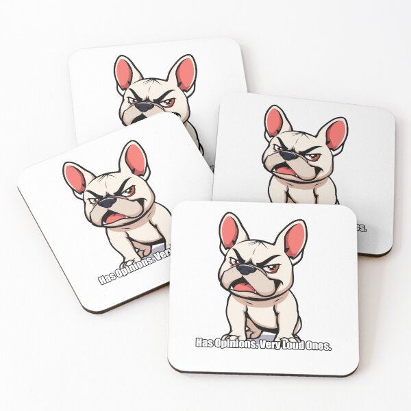 Item preview, French Bulldog Sticker - Has Opinions Very Loud Ones - Funny Gift designed and sold by pawdrops.