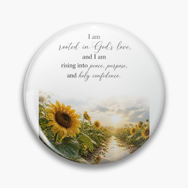 Item preview, Rooted in God's Love Christian Affirmation Sunflower Faith Quote Gift for Women designed and sold by LoveNurseries.