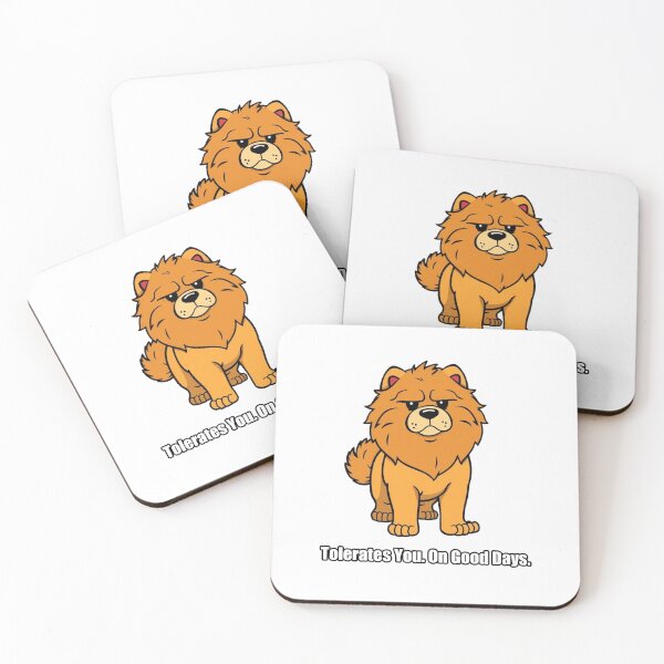 Item preview, Chow Chow Sticker - Tolerates You On Good Days - Funny Gift designed and sold by pawdrops.