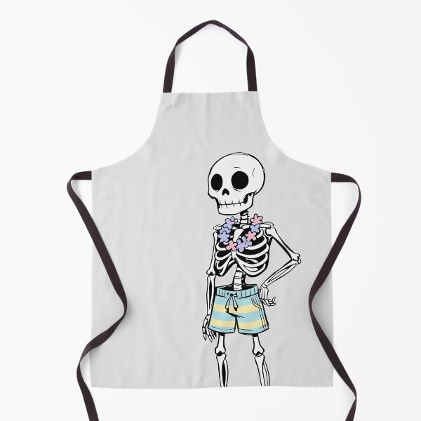 Item preview, Funny Summer Vacation Skeleton Hawaiian Lei Beach Goth designed and sold by Cipher & Soul.