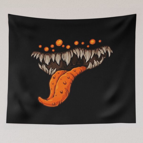Item preview, Monstrous Maw - Orange Edition | Creepy Horror Monster Teeth designed and sold by LogicLoop.
