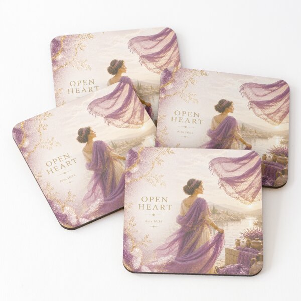 Item preview, Open Heart Acts 16 14 Bible Verse Purple Luxury Art designed and sold by mizuNgrace.