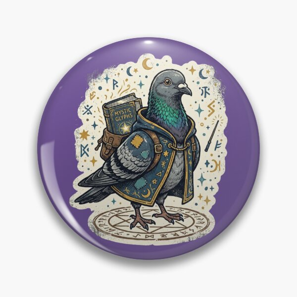 Item preview, Magic Scholar Pigeon With Spellbook designed and sold by azule1.