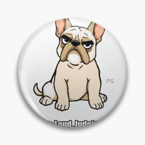 Item preview, French Bulldog Sticker - Breathing Loud Judging Louder - Funny Frenchie designed and sold by pawdrops.