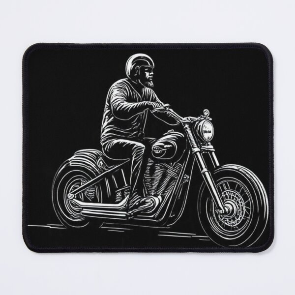 Item preview, Born To Ride - Vintage Chopper Motorcycle Line Art designed and sold by Cern Design.