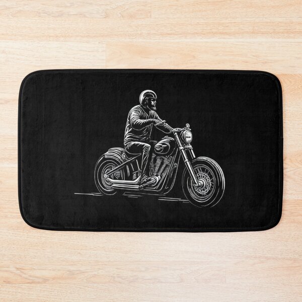 Item preview, Born To Ride - Vintage Chopper Motorcycle Line Art designed and sold by Cern Design.