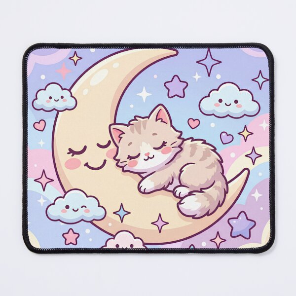 Item preview, Sleepy Moon Kitten designed and sold by Tharaazu.