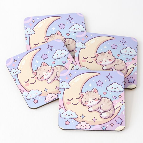Item preview, Sleepy Moon Kitten designed and sold by Tharaazu.
