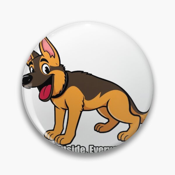 Item preview, German Shepherd Sticker - Someone Is Outside - Funny GSD Gift designed and sold by pawdrops.