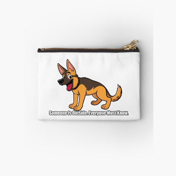 Item preview, German Shepherd Sticker - Someone Is Outside - Funny GSD Gift designed and sold by pawdrops.
