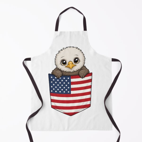 Item preview, Cute Bald Eagle Pocket USA designed and sold by puredevn.