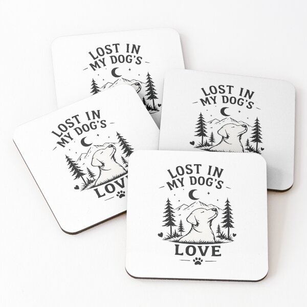 Item preview, Lost in My Dog's Love – Minimalist Mountain Dog Line Art | Dog Lover Gift designed and sold by AMIR PRO .
