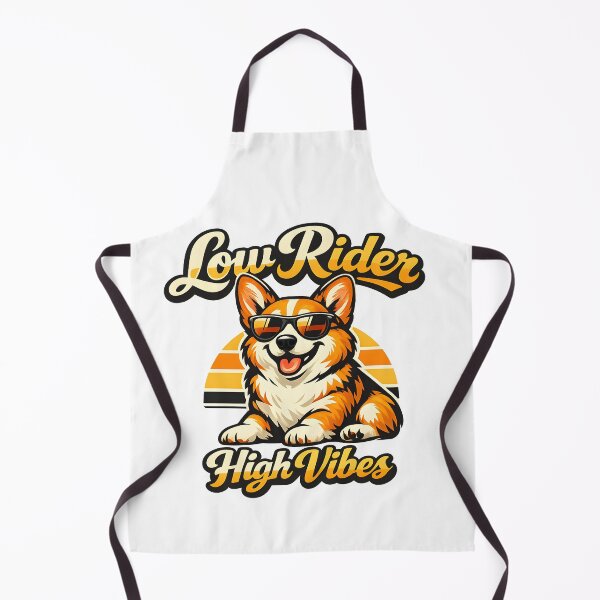 Item preview, Low Rider High Vibes Funny Corgi Retro Sunglasses Streetwear Design designed and sold by builtforyou.