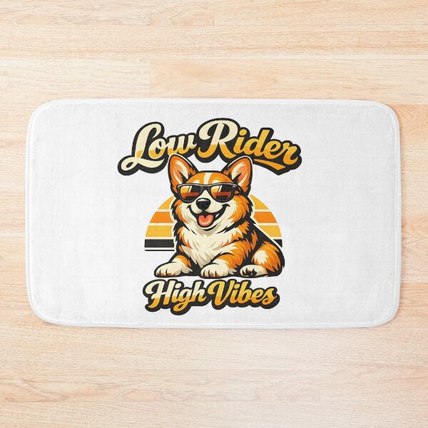 Item preview, Low Rider High Vibes Funny Corgi Retro Sunglasses Streetwear Design designed and sold by builtforyou.