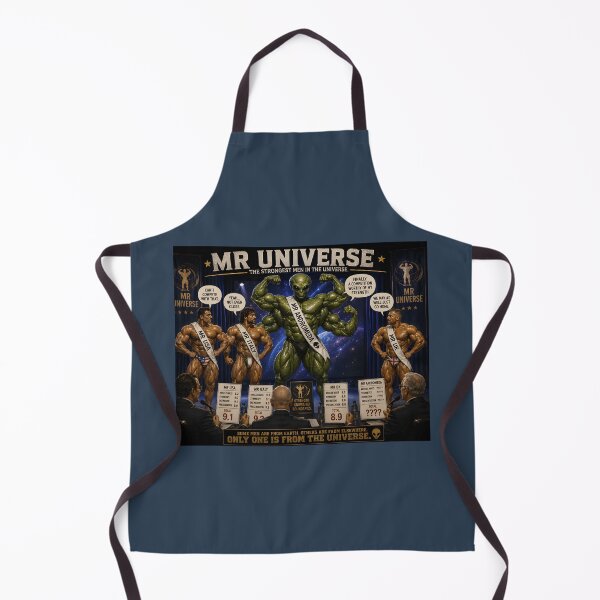 Item preview, Mr Universe Funny Alien Bodybuilding Parody designed and sold by Hornace88studio.
