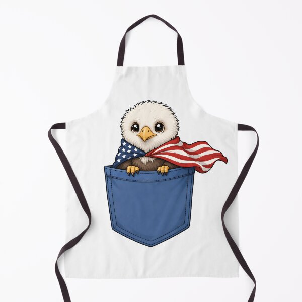 Item preview, Cute Pocket Eagle with American Cape designed and sold by puredevn.