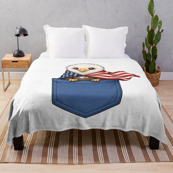 Item preview, Cute Pocket Eagle with American Cape designed and sold by puredevn.