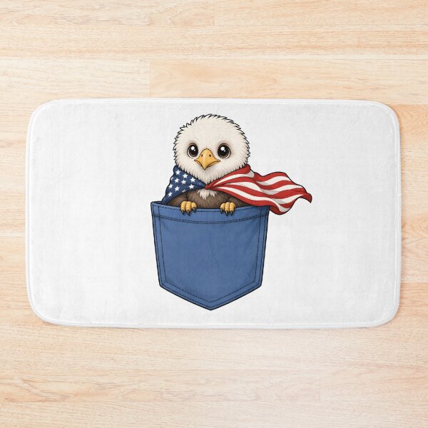 Item preview, Cute Pocket Eagle with American Cape designed and sold by puredevn.