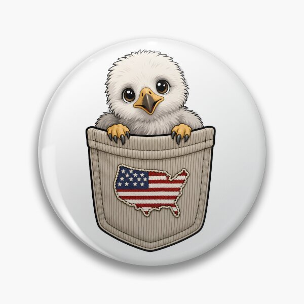 Item preview, Cute Baby Eagle Pocket Friend USA designed and sold by puredevn.