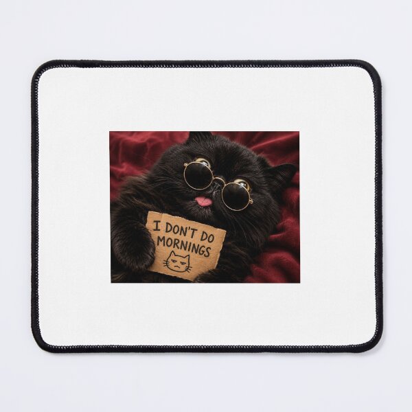 Item preview, I Don't Do Mornings designed and sold by Rogue Heart Collective™.