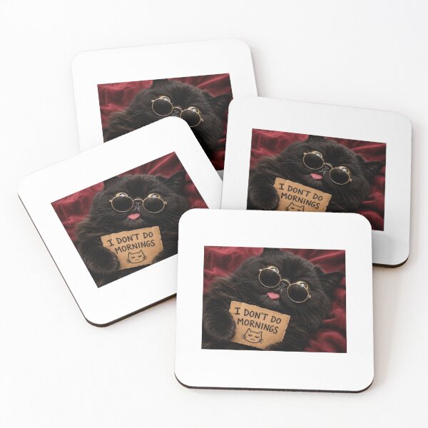 Item preview, I Don't Do Mornings designed and sold by Rogue Heart Collective™.