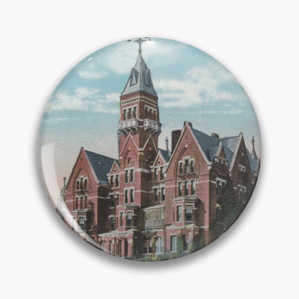Artikelvorschau, Originale Vintage-Postkarte des Danvers State Hospital – Männerflügel und Verwaltung entworfen und verkauft von GhostlyWorld.