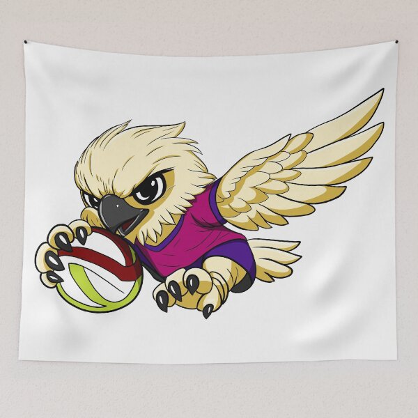 Item preview, Cute Eagle Playing Football Cartoon designed and sold by Phyllya Design.