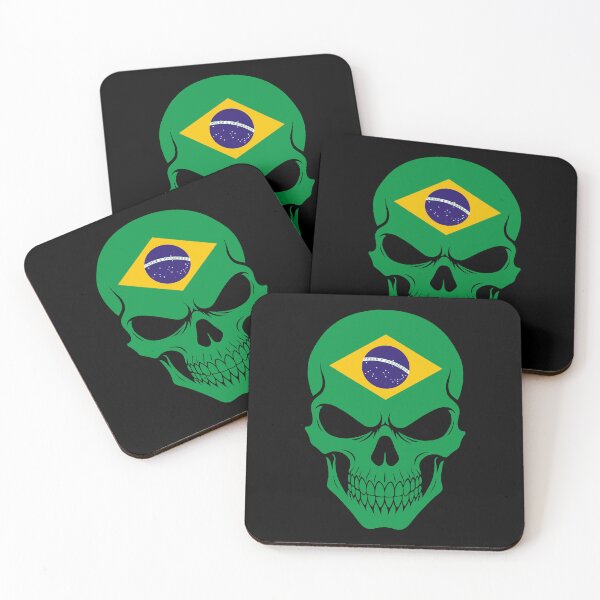 Item preview, Brazil Skull Flag designed and sold by JeffBartels.