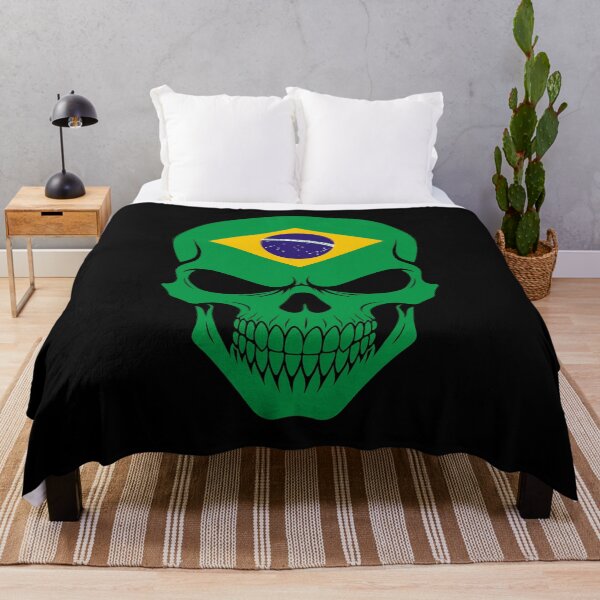 Item preview, Brazil Skull Flag designed and sold by JeffBartels.
