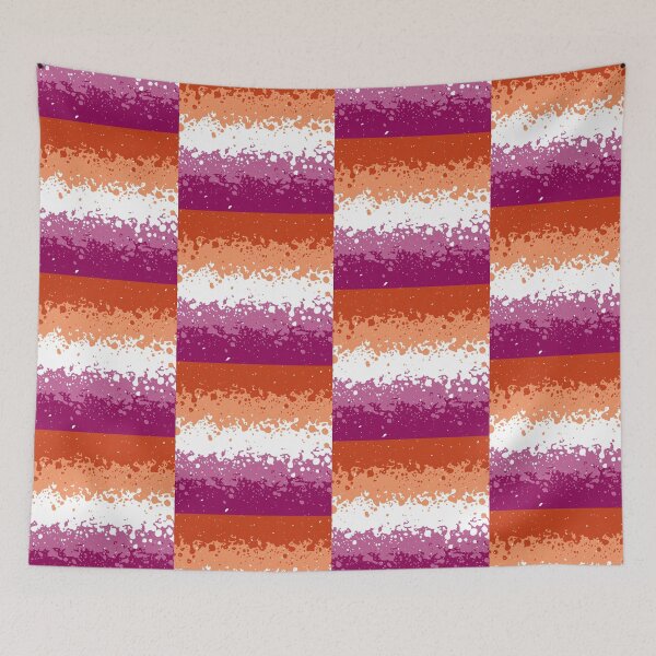 Item preview, Subtle Lesbian Pride Flag Colors Grunge Speckles   designed and sold by TackyTime.