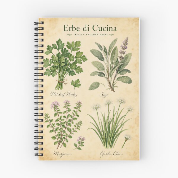 Item preview, Erbe di Cucina Italian Kitchen Herbs Botanical designed and sold by NuvoraNest.