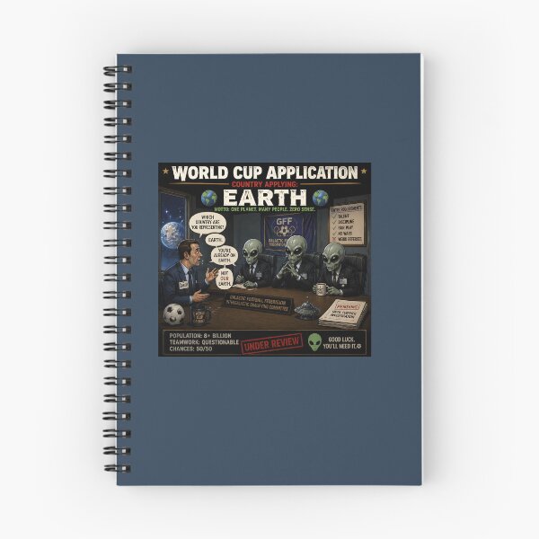 Item preview, World Cup Application Earth Funny Alien Football designed and sold by Hornace88studio.