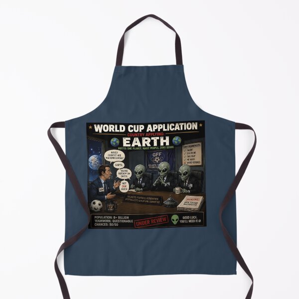 Item preview, World Cup Application Earth Funny Alien Football designed and sold by Hornace88studio.