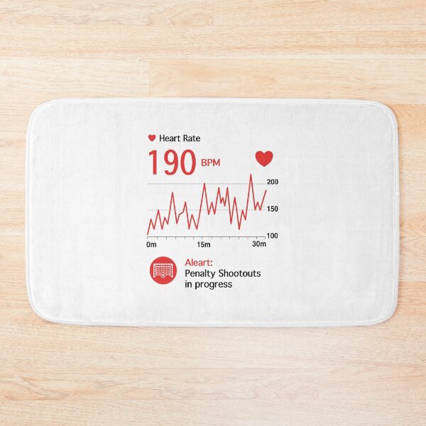 Item preview, Penalty Shootout Heart Rate Monitor Graph Black designed and sold by Anne97s.