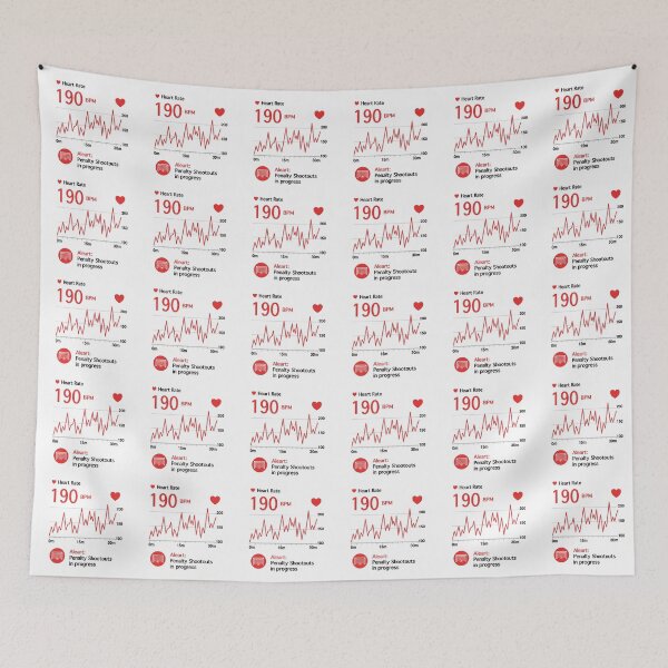 Item preview, Penalty Shootout Heart Rate Monitor Graph Black designed and sold by Anne97s.