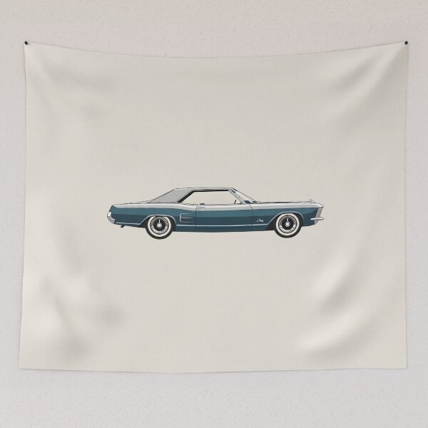 Item preview, 1965 Buick Riviera Classic Car Poster – Vintage American Luxury Gift designed and sold by Motorline44.
