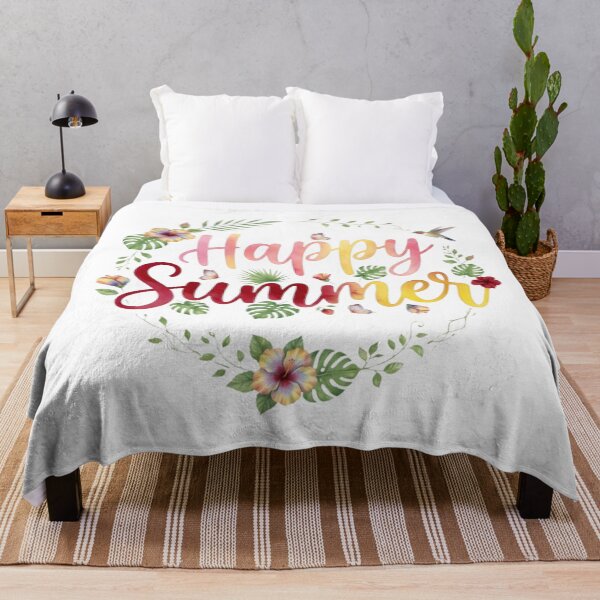 Item preview, Watercolor Happy tropical summer - Happy Sun - Beach Sunset designed and sold by VibranPalette.
