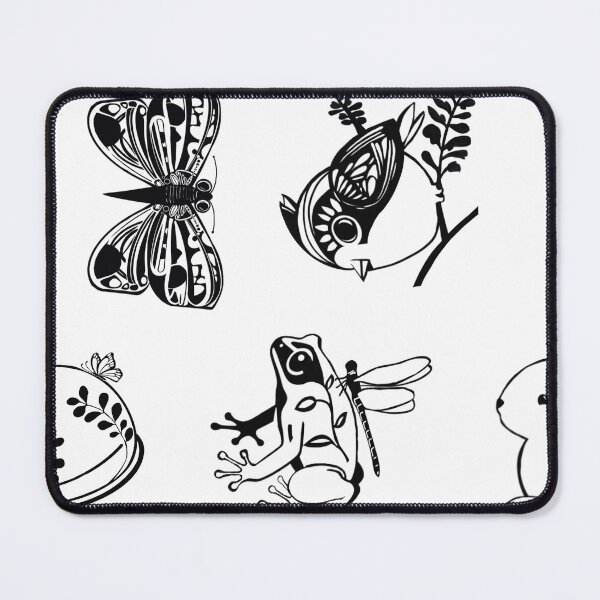 Item preview, Forest illustrations black and white designed and sold by secondseed.