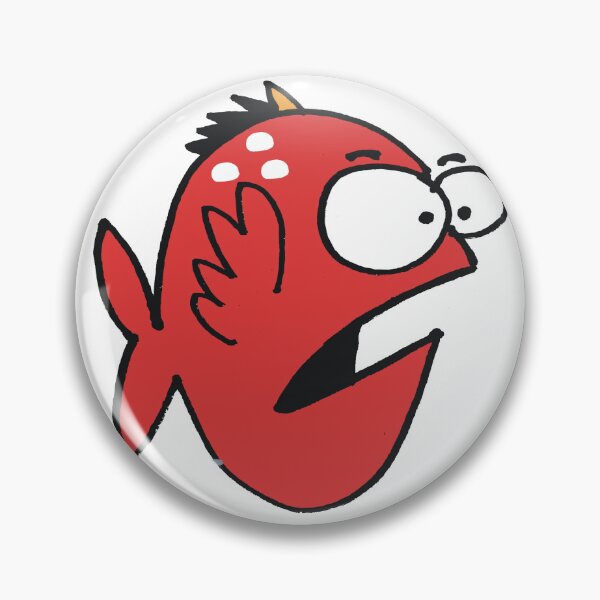 Item preview, Grumpy and funny sea fish stickers designed and sold by Al Benge.