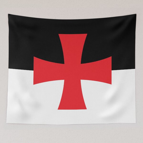 Item preview, Knights Templar Flag designed and sold by FlagsandSymbols.