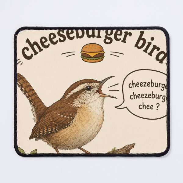 Item preview, Caroline Wren, the cheeseburger bird. designed and sold by Rustys-Signs.