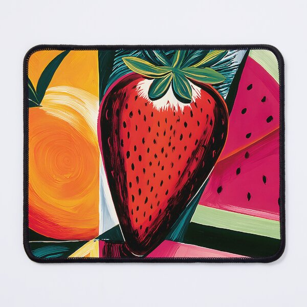 Item preview, Summer Fruit Trio - Orange Strawberry and Watermelon in Bold Contemporary Color designed and sold by OlfactoART Studio.