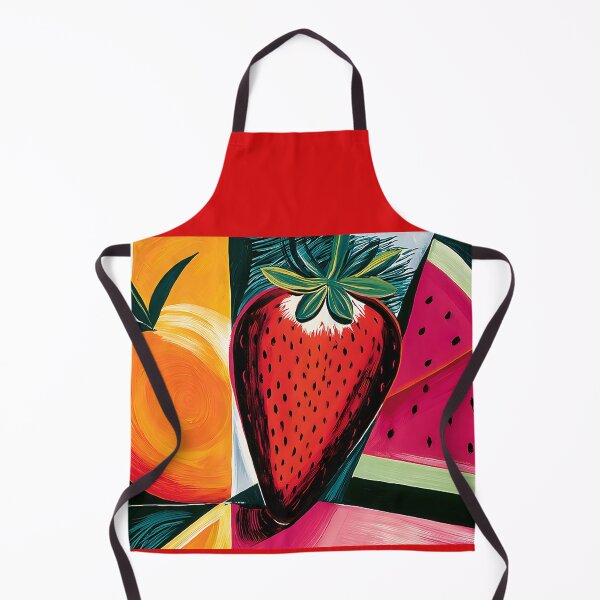 Item preview, Summer Fruit Trio - Orange Strawberry and Watermelon in Bold Contemporary Color designed and sold by OlfactoART Studio.