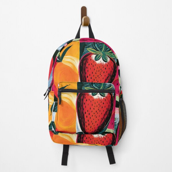 Item preview, Summer Fruit Trio - Orange Strawberry and Watermelon in Bold Contemporary Color designed and sold by OlfactoART Studio.
