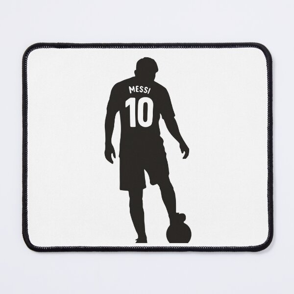 Item preview, Messi 10 Silhouette Graphic T-Shirt - Minimalist White Tee designed and sold by soondy.